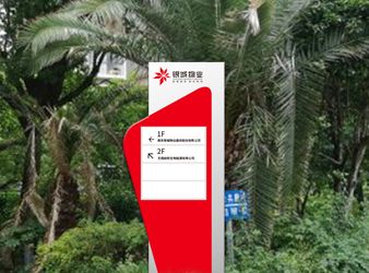 银行物业指示牌