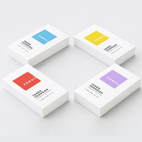 超白布纹名片